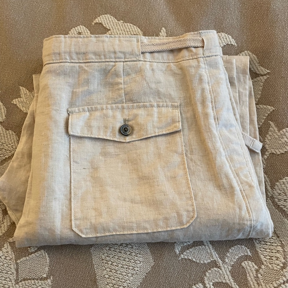 36x32 Men's men’s natural linen Tan Pants